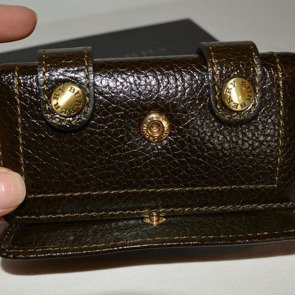 Burberry Dark Brown Leather 4-Hook Key Case Holder – With Box & Dust Bag - Picture 9 of 11